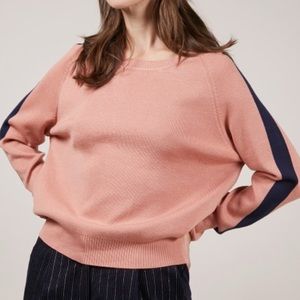 Mauve and Navy Sweater